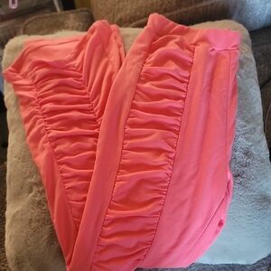Coral Ruched Skirt